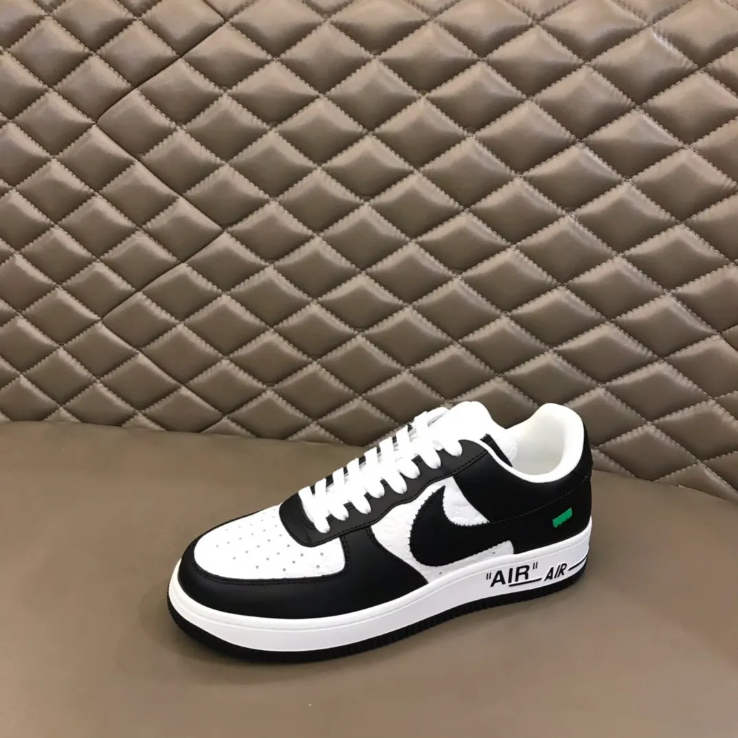 Men's shoes 💰p420 "*OUIS *UITTO*" x OFF-WHITE x Nike tripartite collaboration! Trendy and cool men's casual sports shoes with unrivaled color matching. The design idea basically continues the style of THE TEN. The Swoosh line and tongue label have a very familiar visual effect and are both fashionable and trendy! A must-have for fashionistas! The effect on your feet is absolutely stunning! Size: 38-45